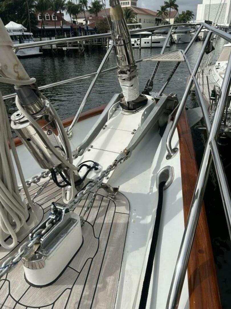a boat with ropes and cables aboard TOTO Yacht for Sale