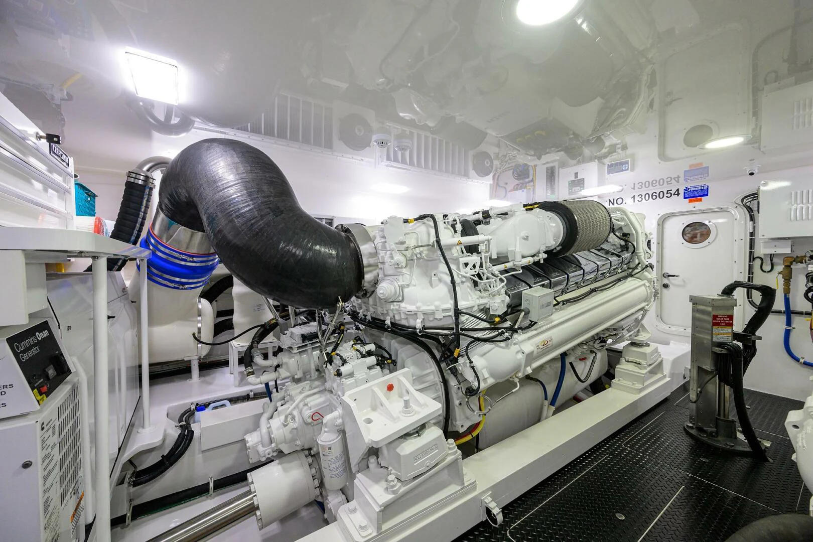 a machine with a large metal pipe aboard TAMI ANN Yacht for Sale