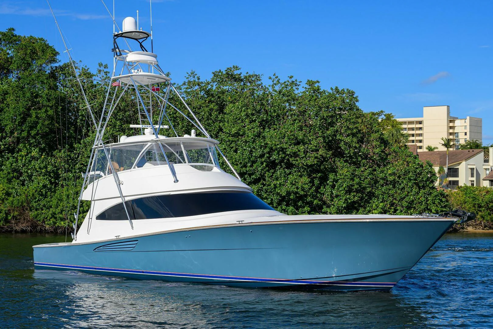 a boat on the water aboard TAMI ANN Yacht for Sale