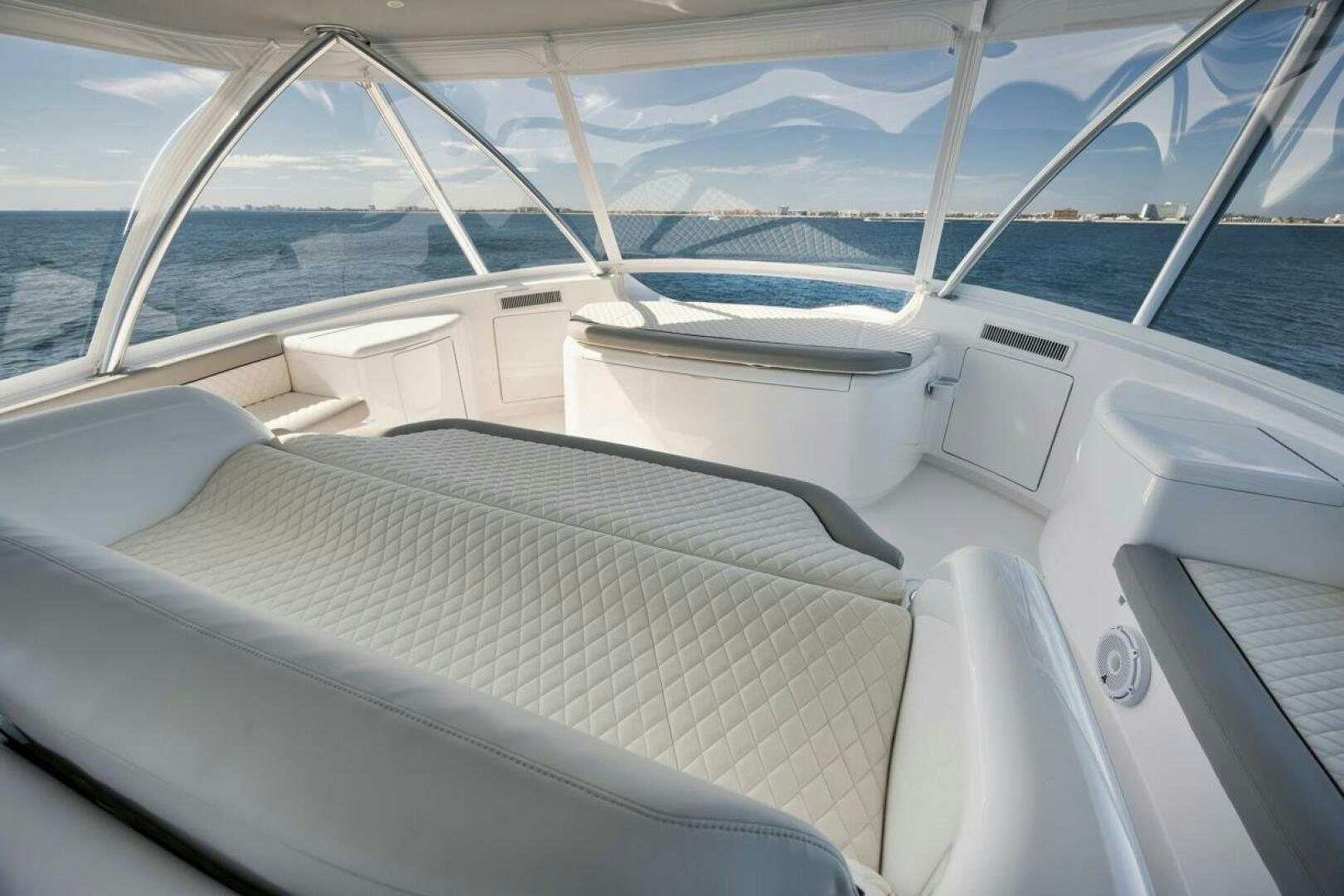 the inside of a car aboard LUCKY DICK Yacht for Sale