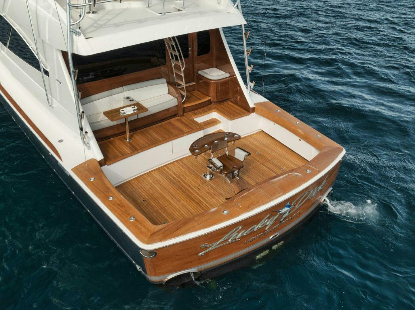a boat on the water aboard LUCKY DICK Yacht for Sale