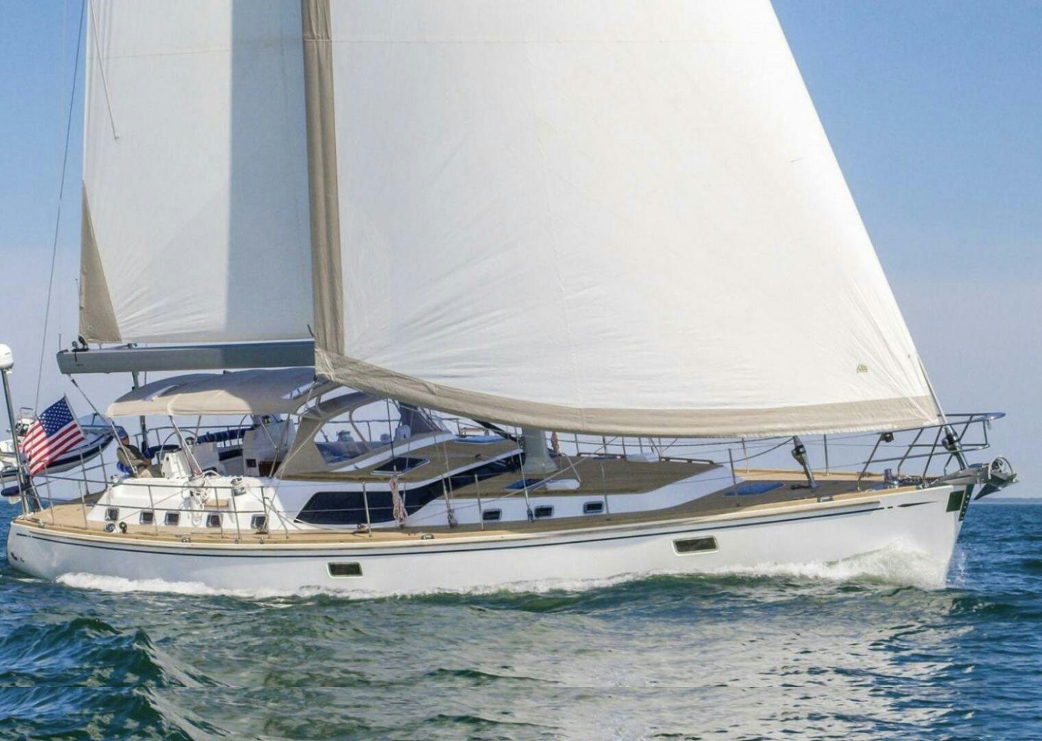 a boat on the water aboard INDEPEPDENCE Yacht for Sale