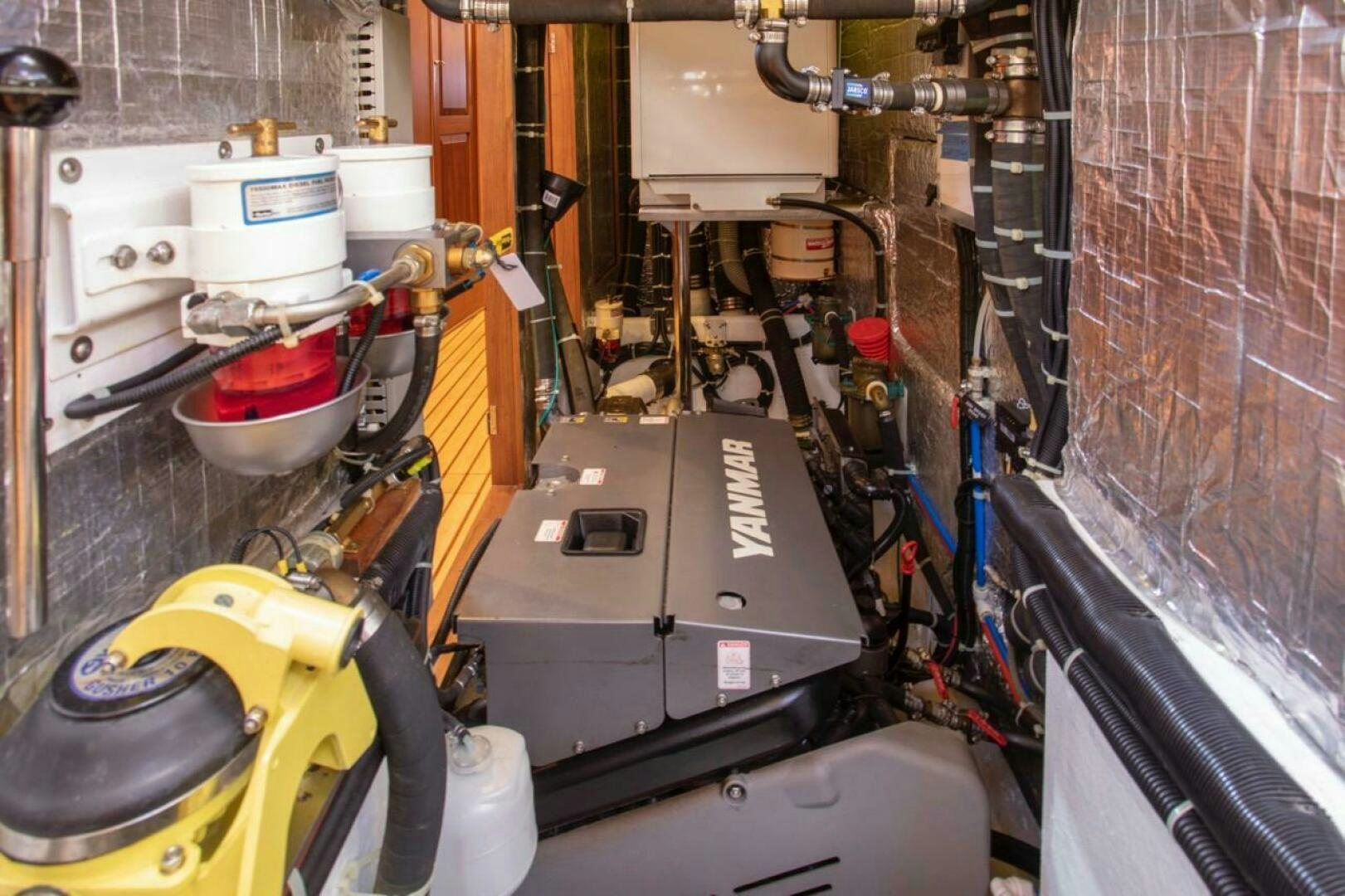 a machine in a factory aboard INDEPEPDENCE Yacht for Sale