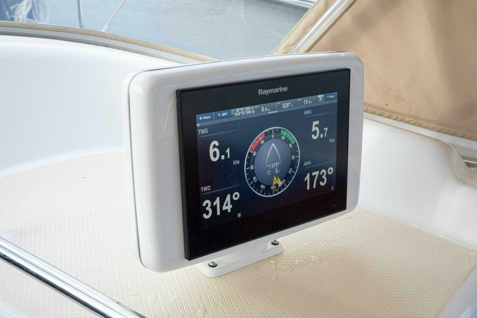 a black rectangular electronic device aboard INDEPEPDENCE Yacht for Sale