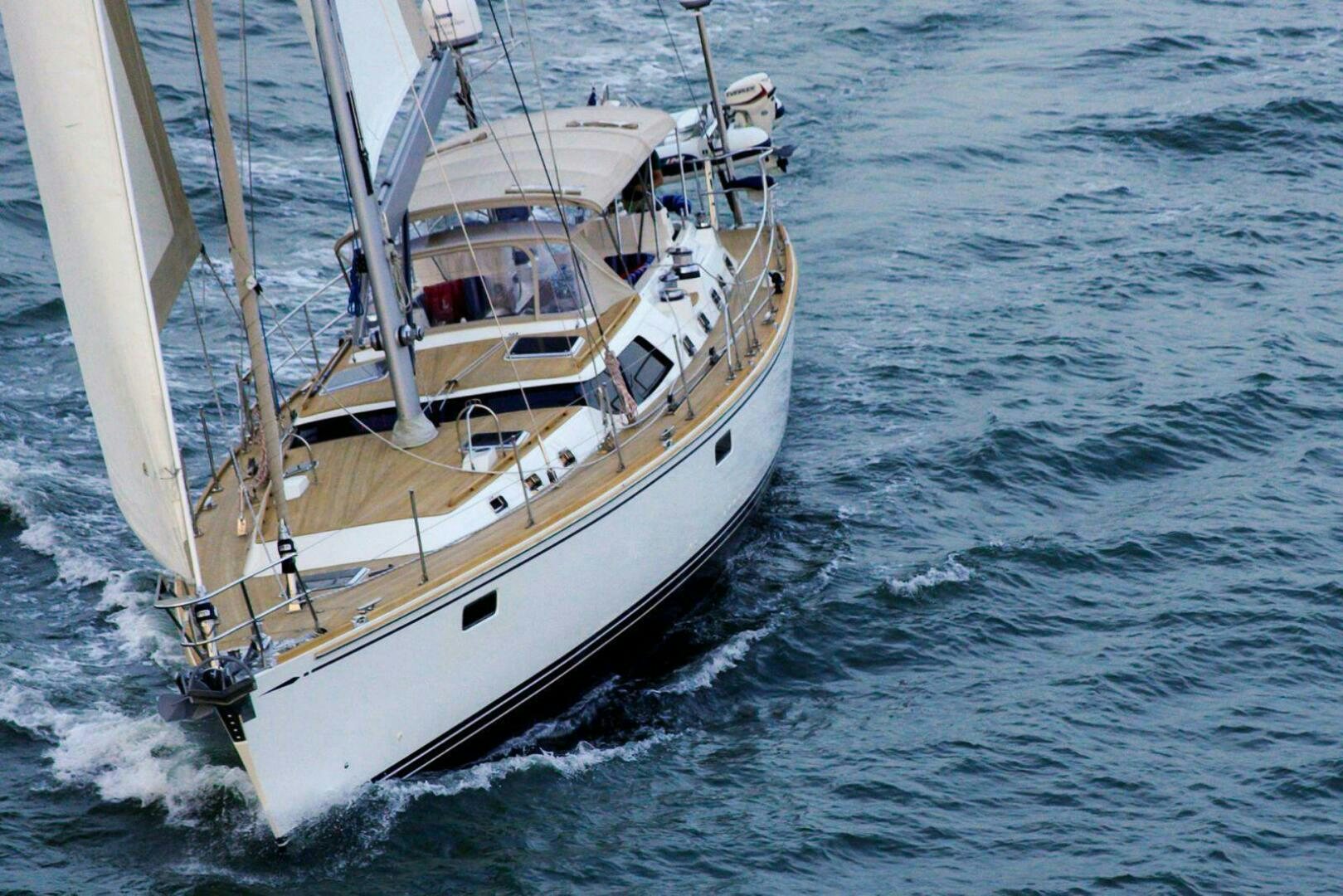 a boat on the water aboard INDEPEPDENCE Yacht for Sale
