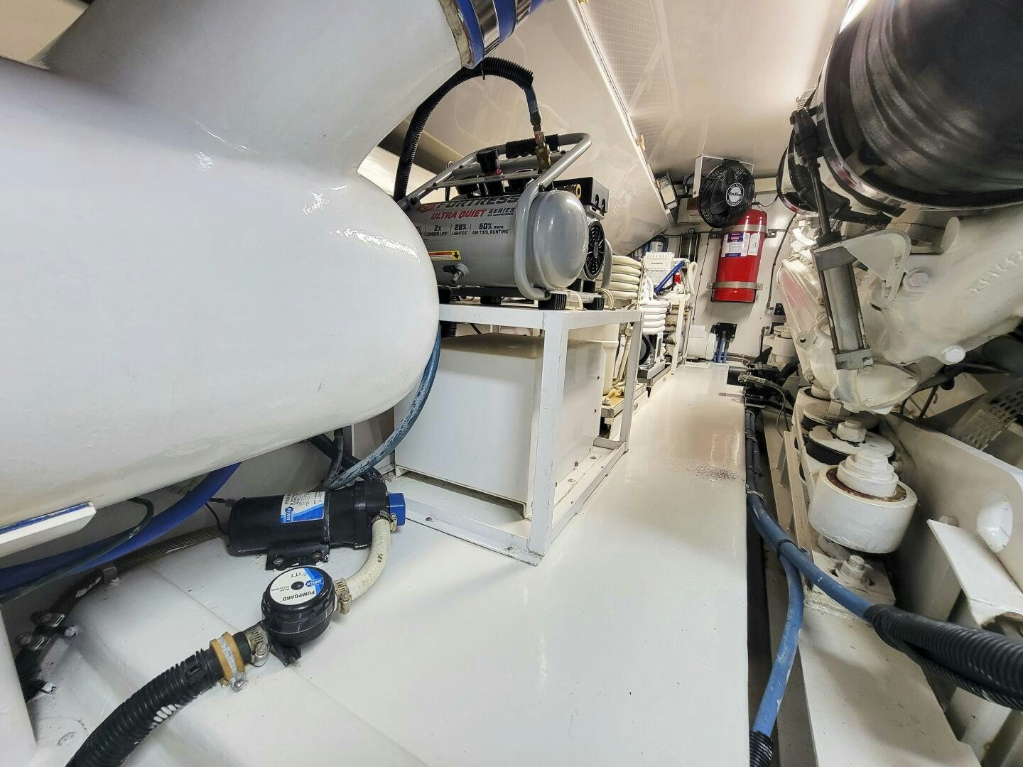 a close-up of a machine aboard PRIME TIME Yacht for Sale