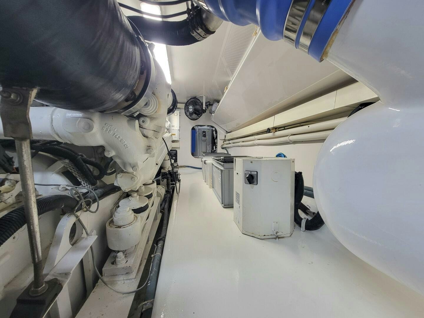 a close-up of a machine aboard PRIME TIME Yacht for Sale