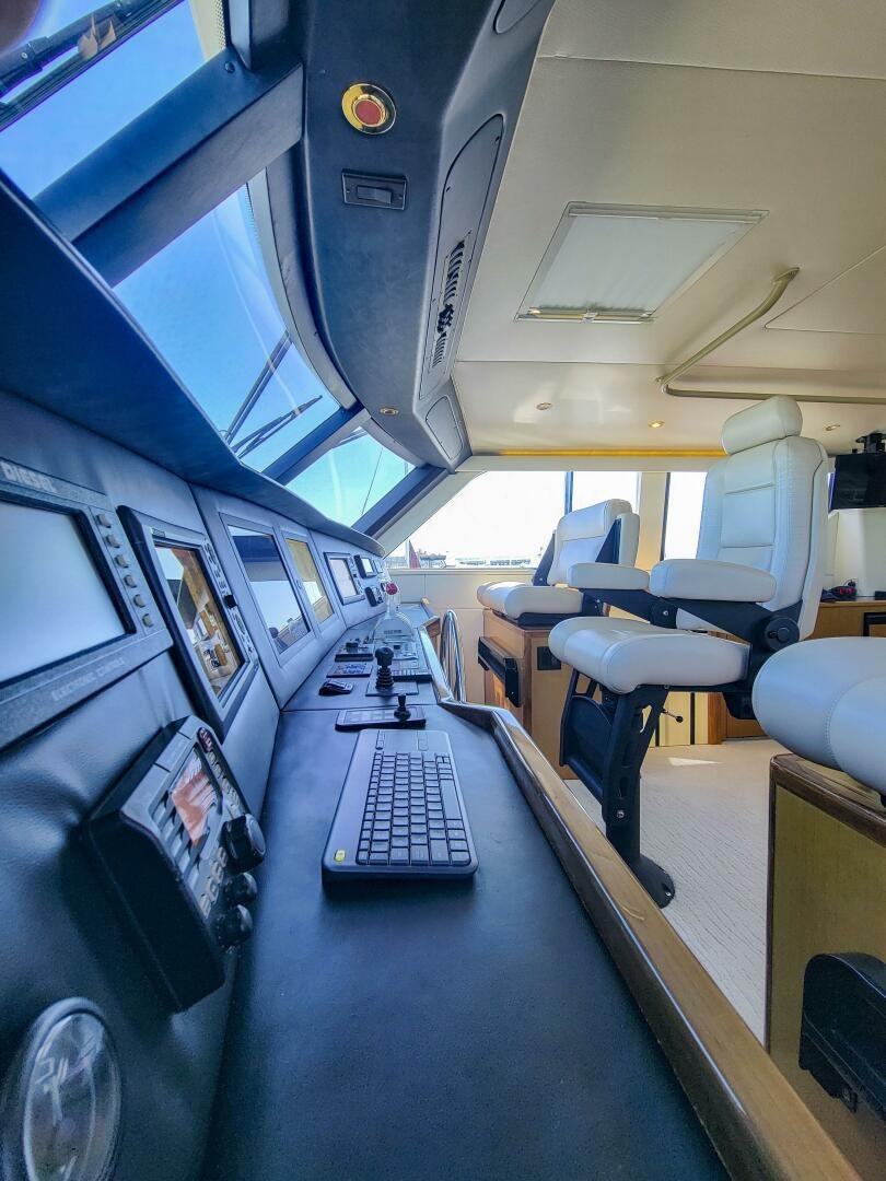 the inside of an airplane aboard PRIME TIME Yacht for Sale