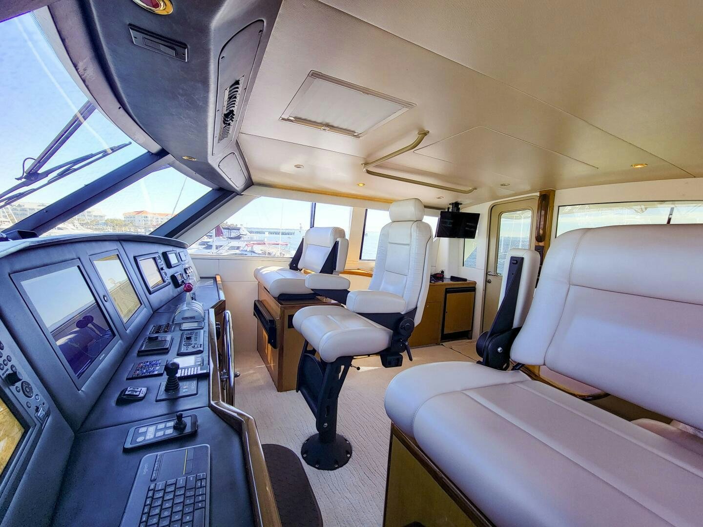 inside of a plane aboard PRIME TIME Yacht for Sale
