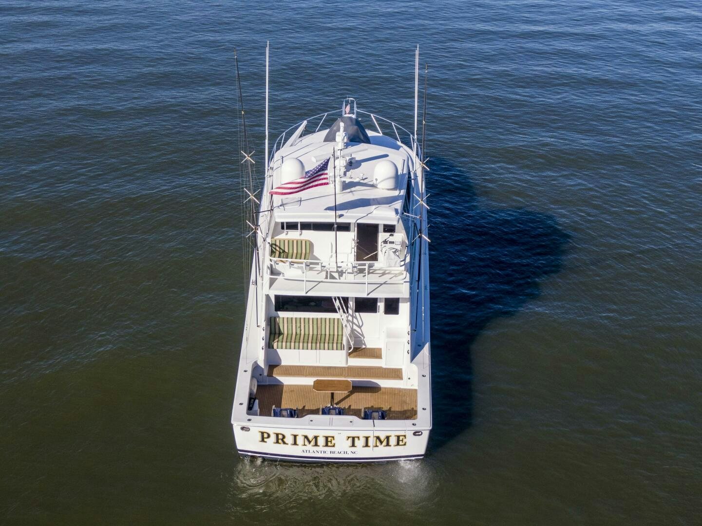 a boat in the water aboard PRIME TIME Yacht for Sale