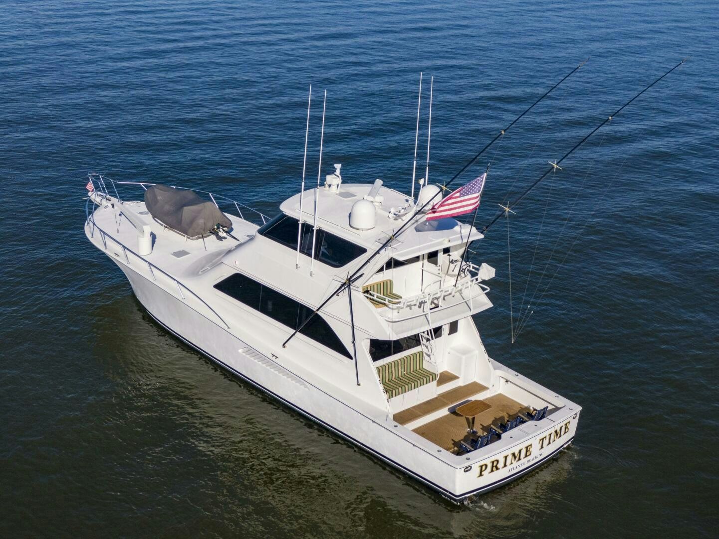 a boat in the water aboard PRIME TIME Yacht for Sale