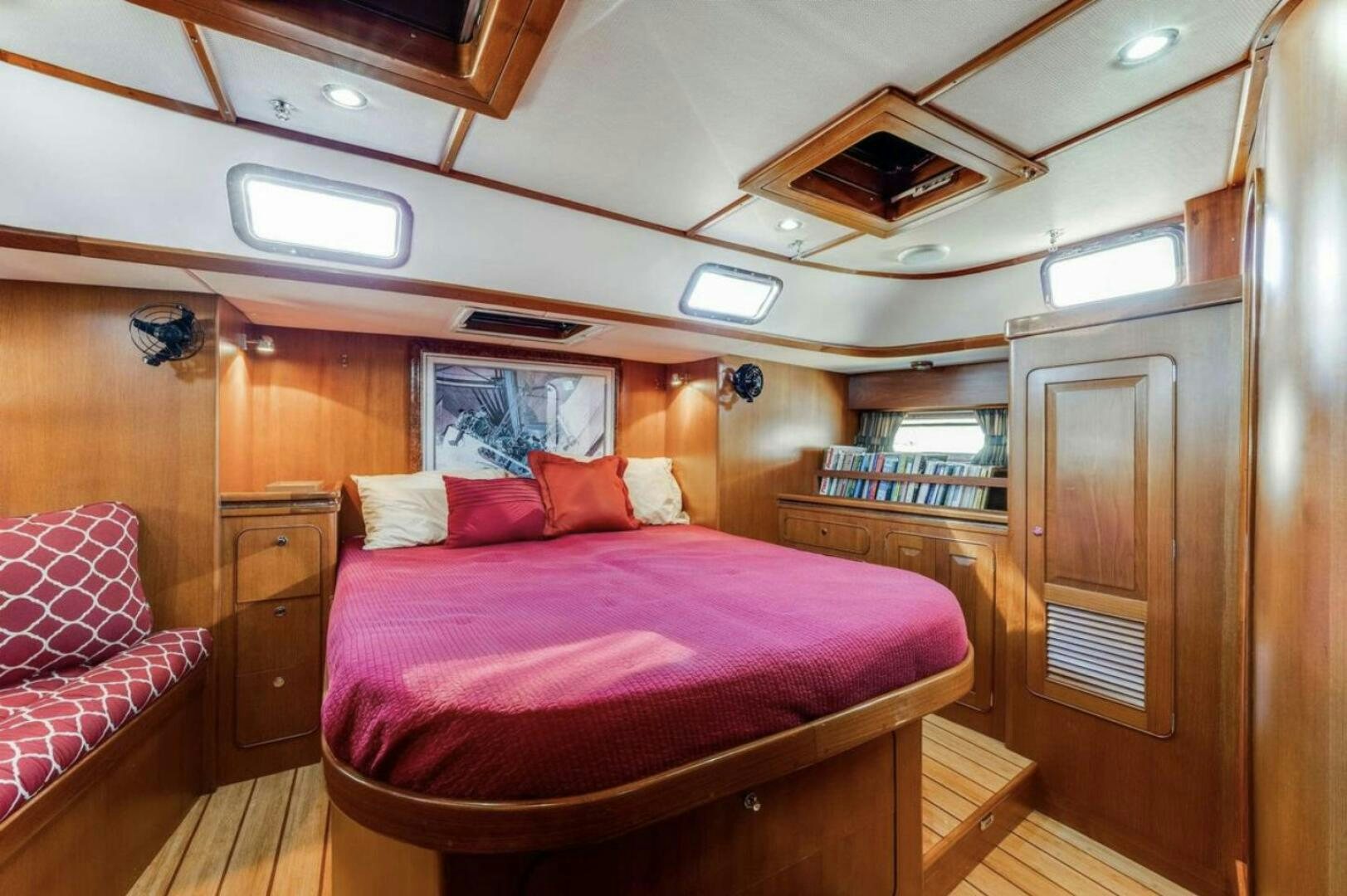 a bed in a cabin aboard PERFECT SYMMETRY 5 Yacht for Sale