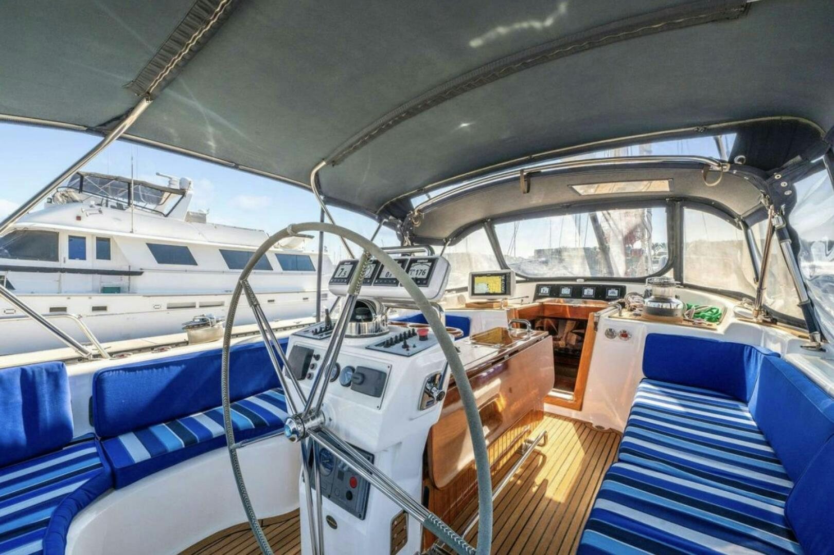 the inside of a boat aboard PERFECT SYMMETRY 5 Yacht for Sale
