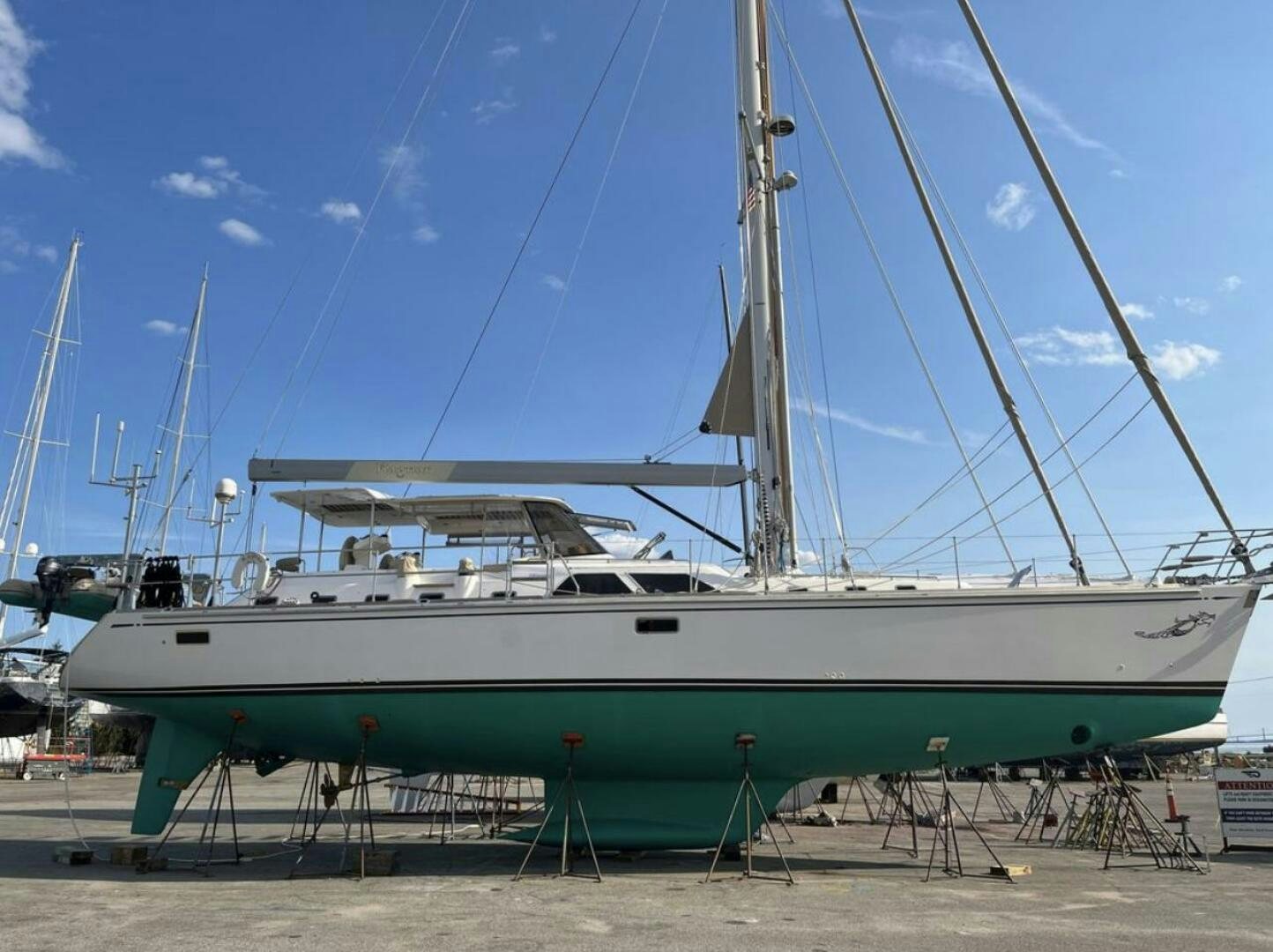 a boat on the beach aboard RAGNAR Yacht for Sale