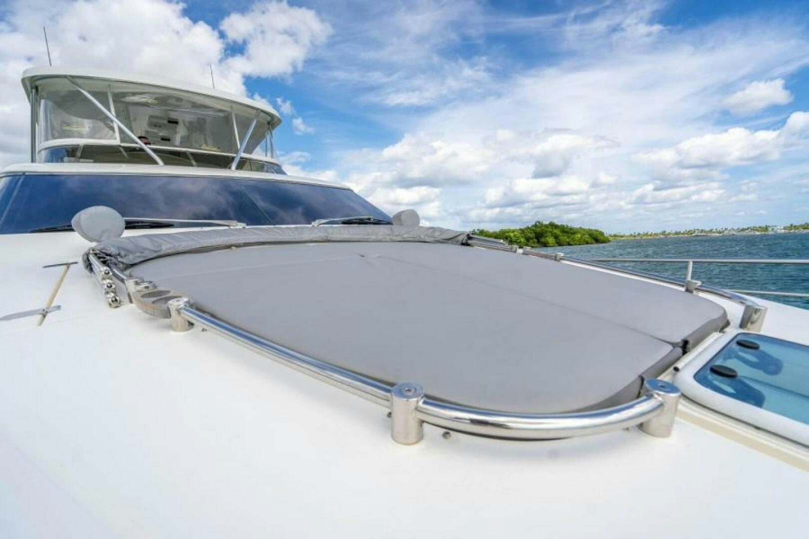 a boat on the water aboard AQUABELLA Yacht for Sale