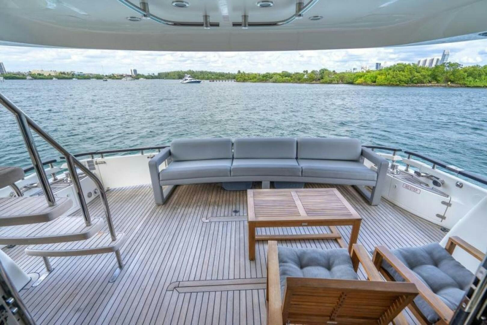 a boat on the water aboard AQUABELLA Yacht for Sale