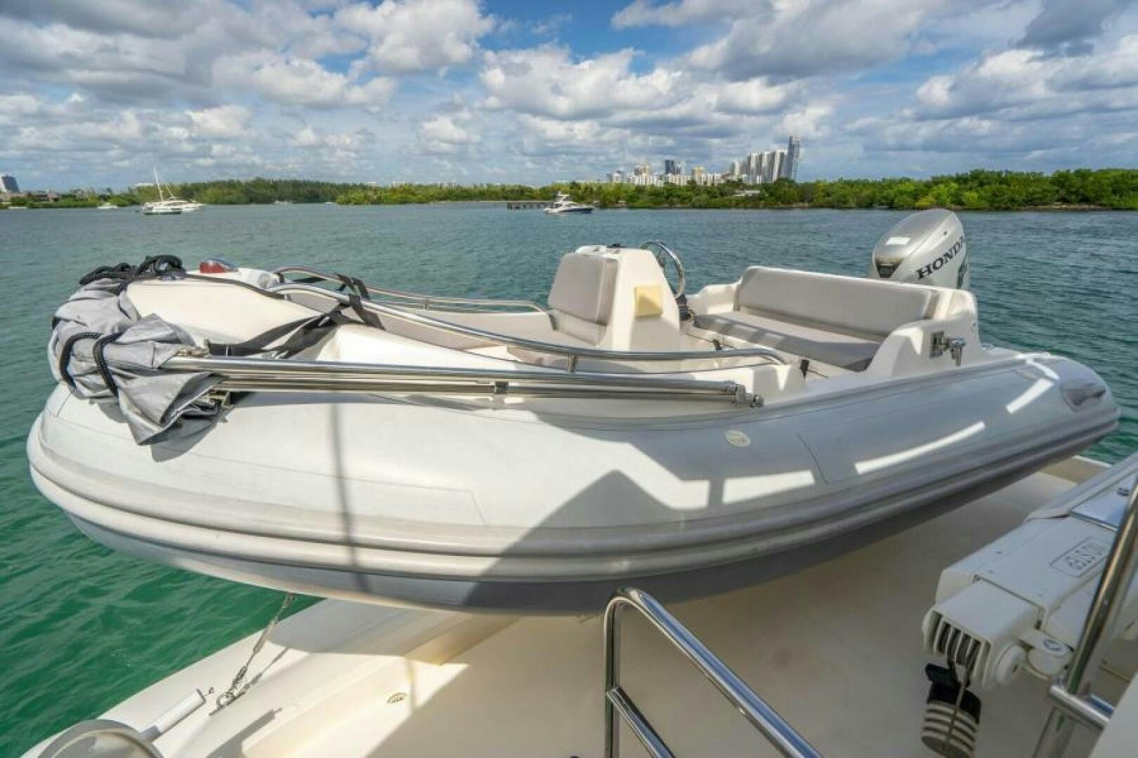 a boat on the water aboard AQUABELLA Yacht for Sale
