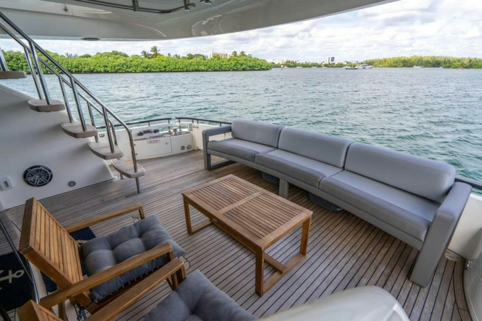 a boat on the water aboard AQUABELLA Yacht for Sale
