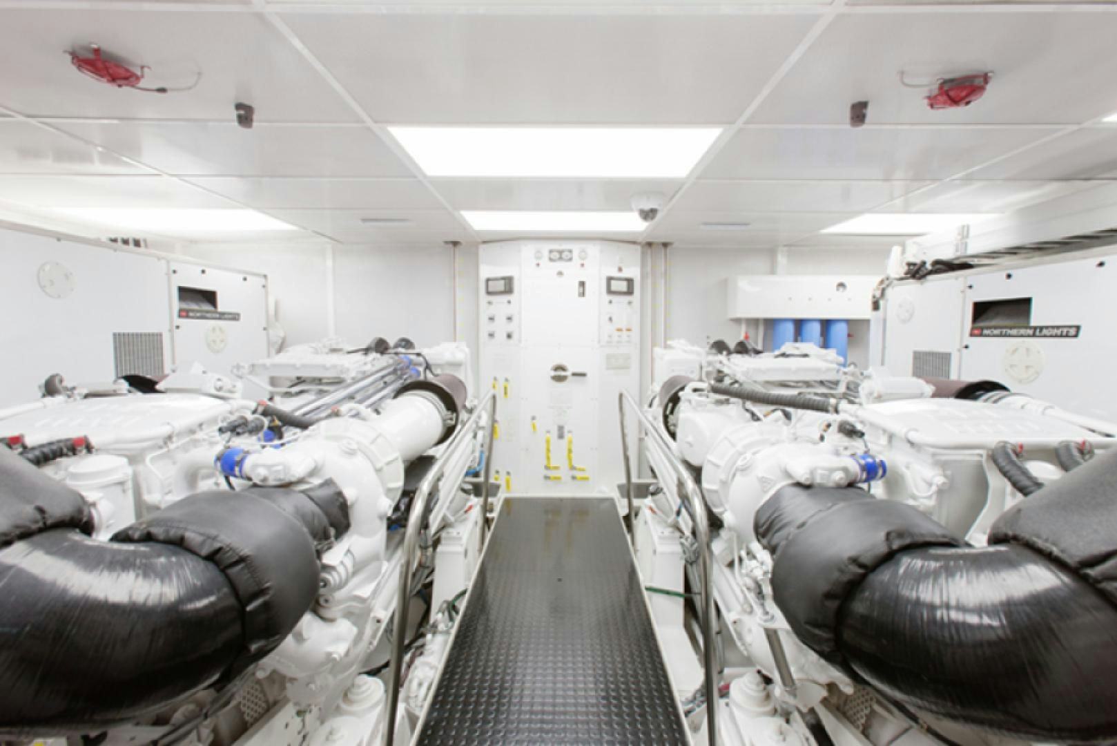 inside of a car aboard HANNAH Yacht for Sale