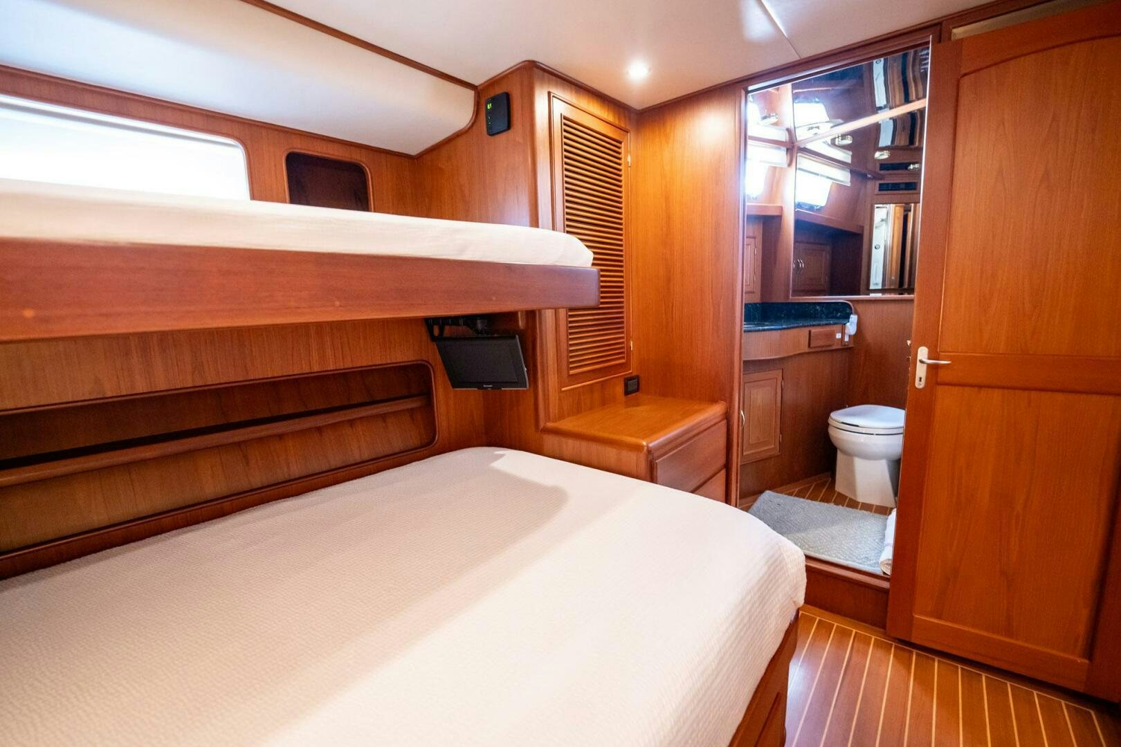a bathroom with a bathtub and toilet aboard BEBA Yacht for Sale