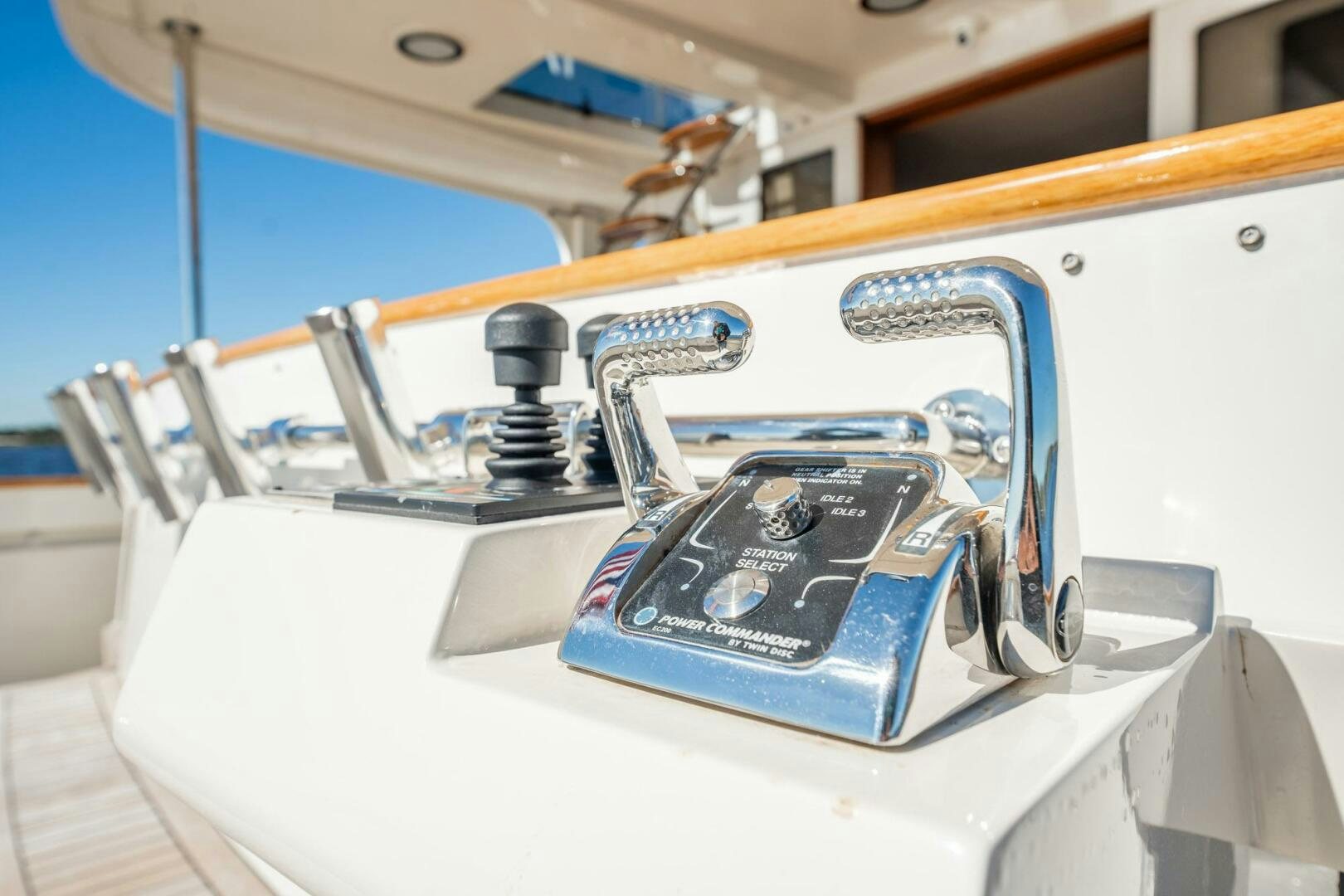 a machine with a blue label aboard BEBA Yacht for Sale