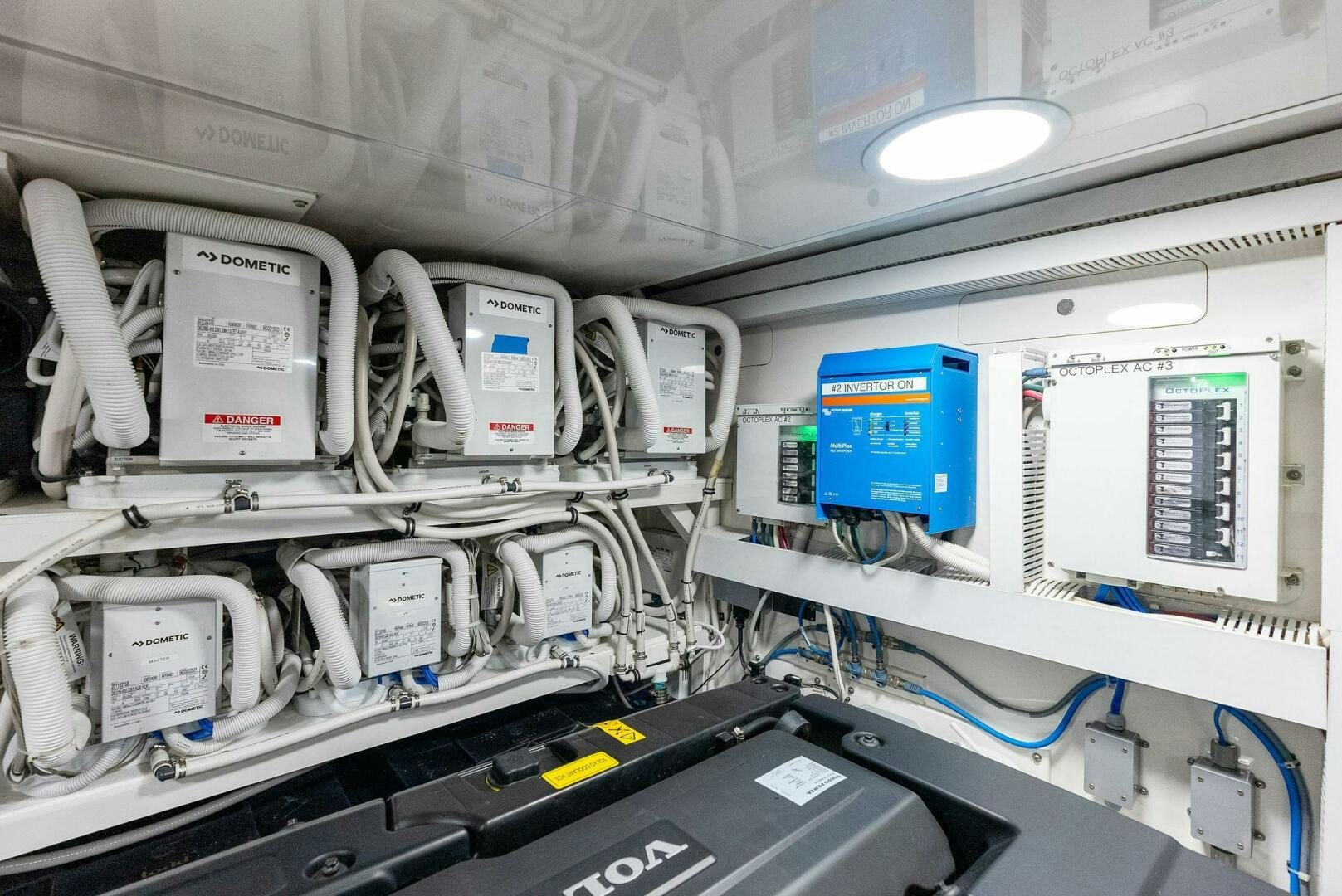 a close-up of a machine aboard SUNNY SEAJAY Yacht for Sale