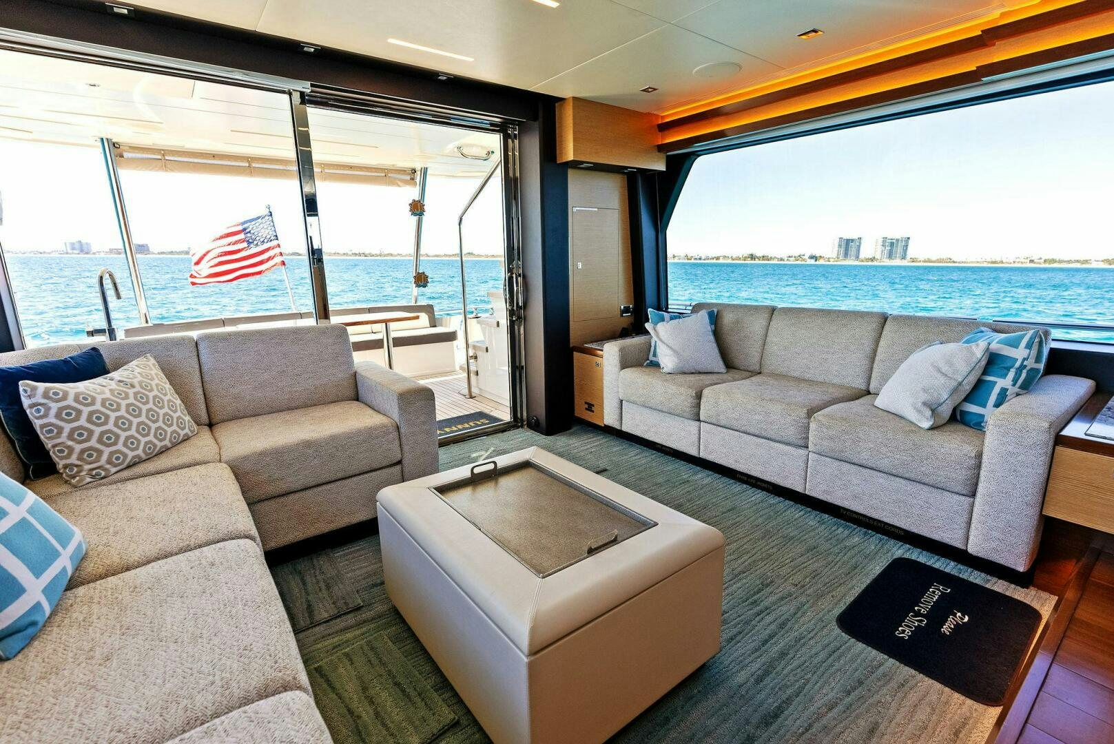 a boat on the water aboard SUNNY SEAJAY Yacht for Sale