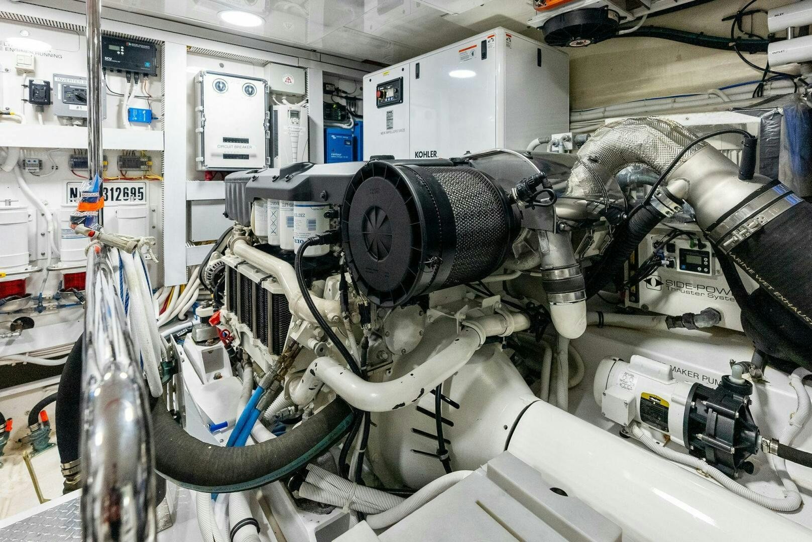 a machine with a large metal object aboard SUNNY SEAJAY Yacht for Sale