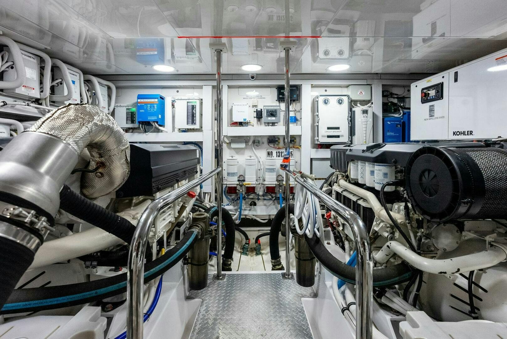 a person working in a factory aboard SUNNY SEAJAY Yacht for Sale