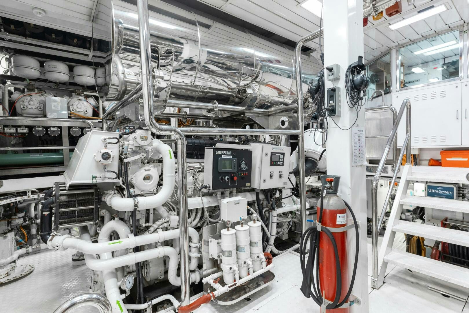 a close-up of a machine aboard Q Yacht for Sale