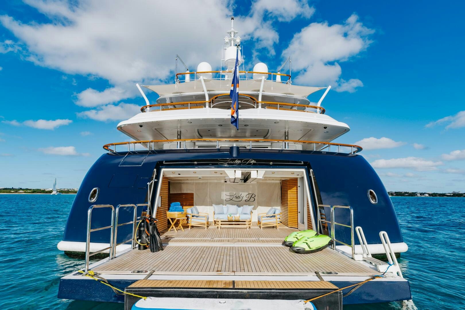 a boat on the water aboard Q Yacht for Sale
