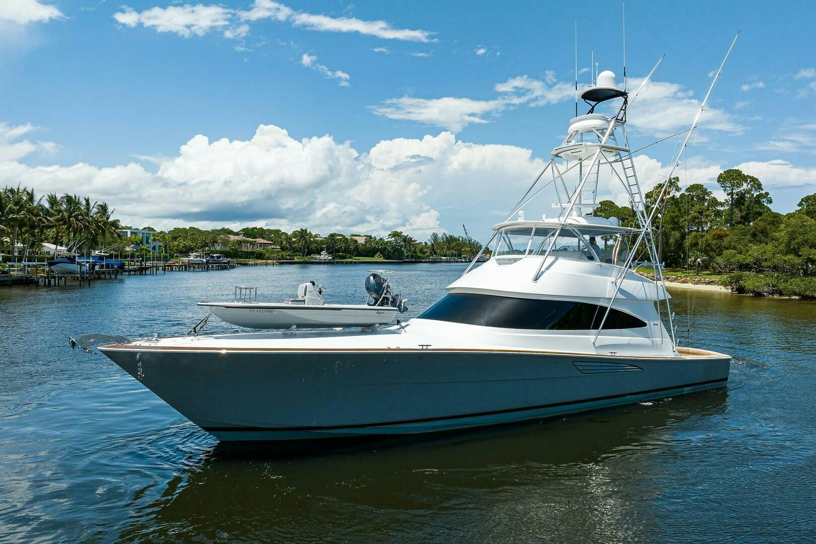 a boat on the water aboard SNOWBIRD Yacht for Sale