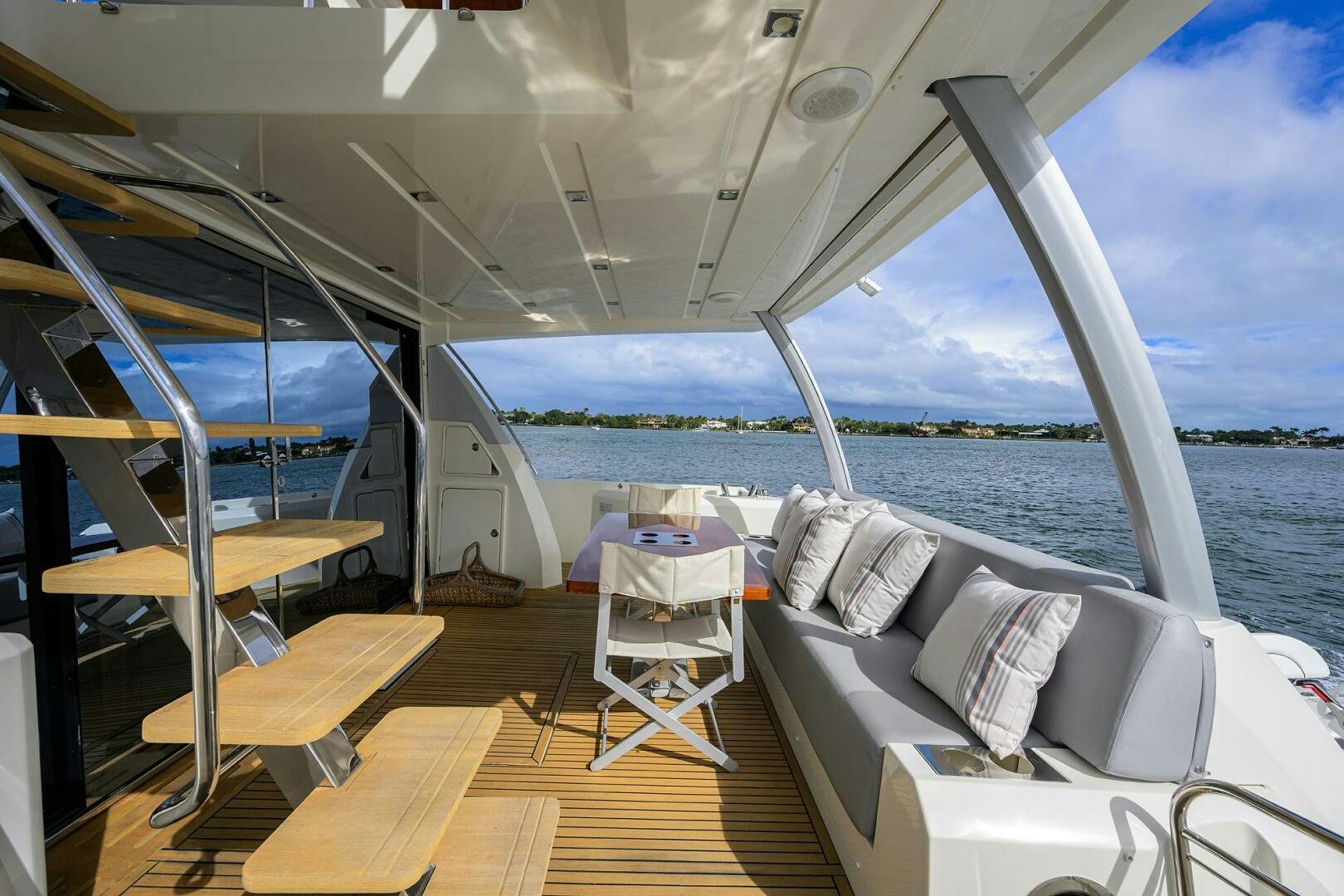 a boat on the water aboard 2016 68 PRESTIGE Yacht for Sale