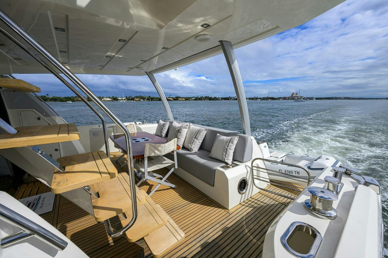 a boat on the water aboard 2016 68 PRESTIGE Yacht for Sale