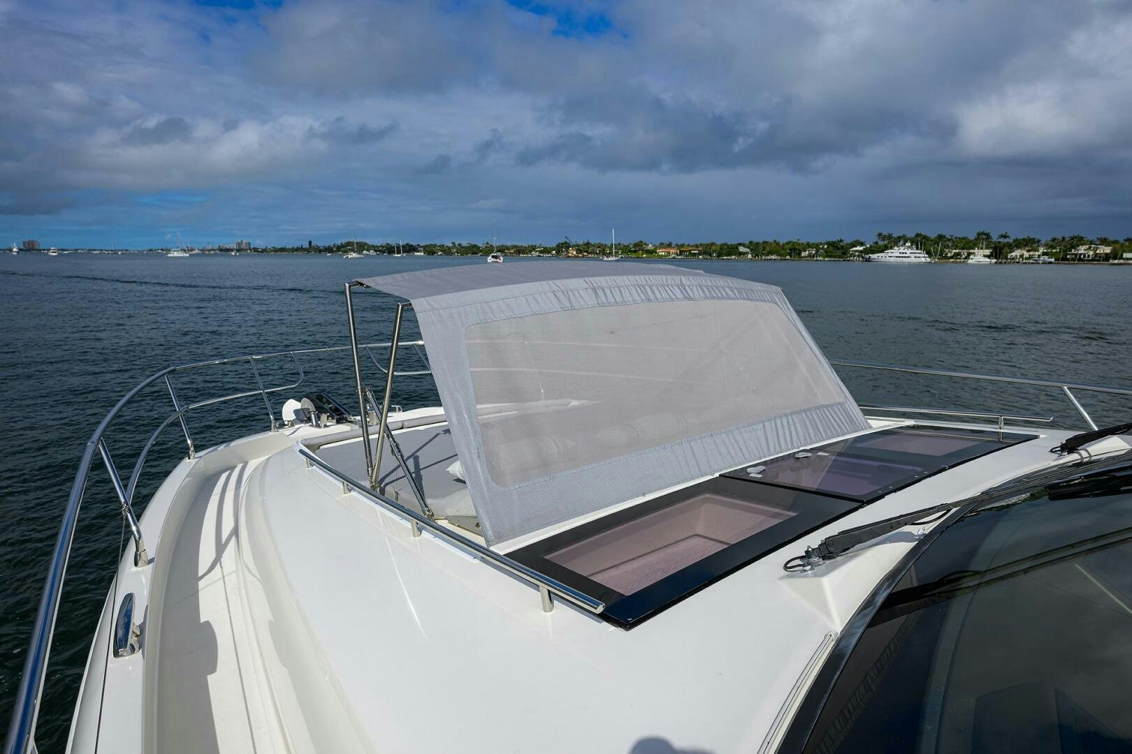 a boat on the water aboard 2016 68 PRESTIGE Yacht for Sale