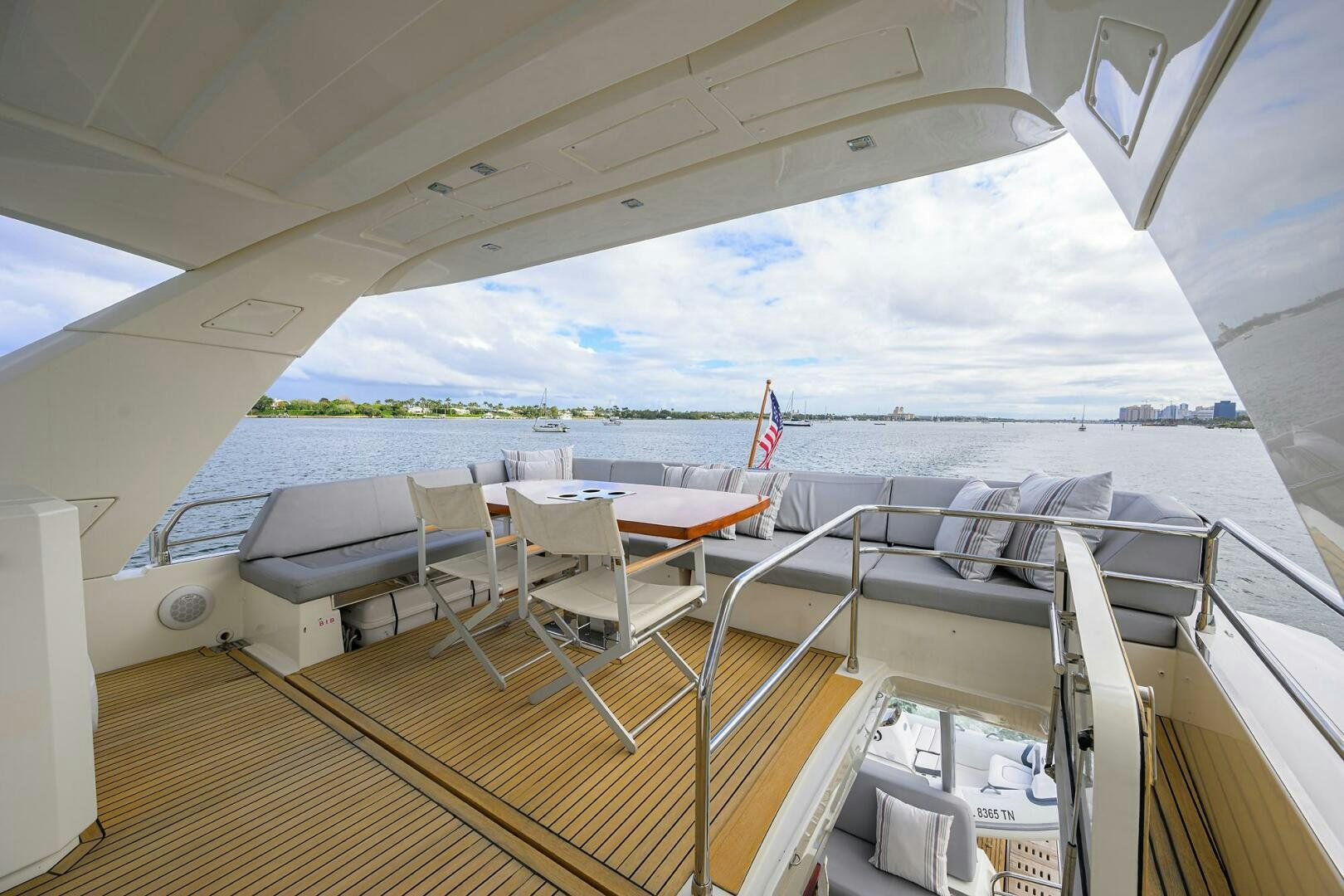 a boat on the water aboard 2016 68 PRESTIGE Yacht for Sale