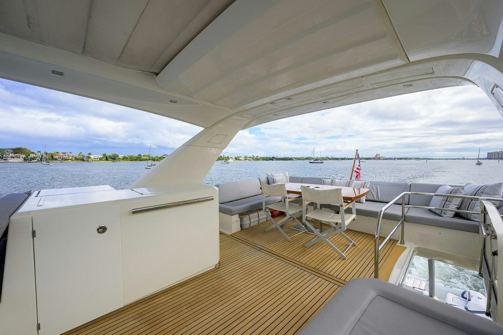 a boat on the water aboard 2016 68 PRESTIGE Yacht for Sale
