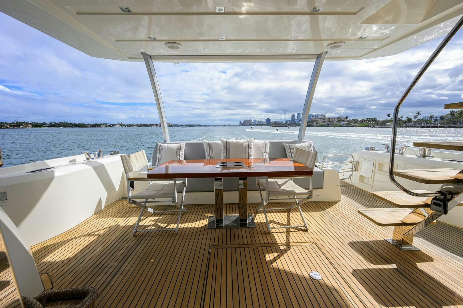 a boat on the water aboard 2016 68 PRESTIGE Yacht for Sale