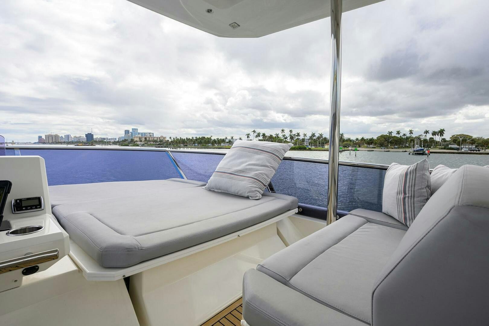 a boat on the water aboard 2016 68 PRESTIGE Yacht for Sale