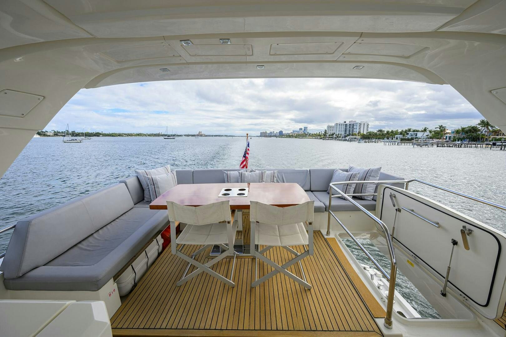 a boat on the water aboard 2016 68 PRESTIGE Yacht for Sale