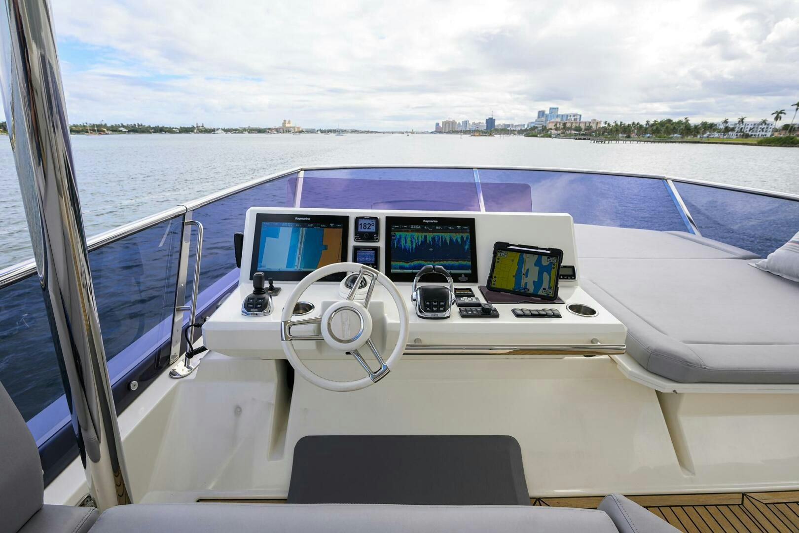 inside of a boat aboard 2016 68 PRESTIGE Yacht for Sale