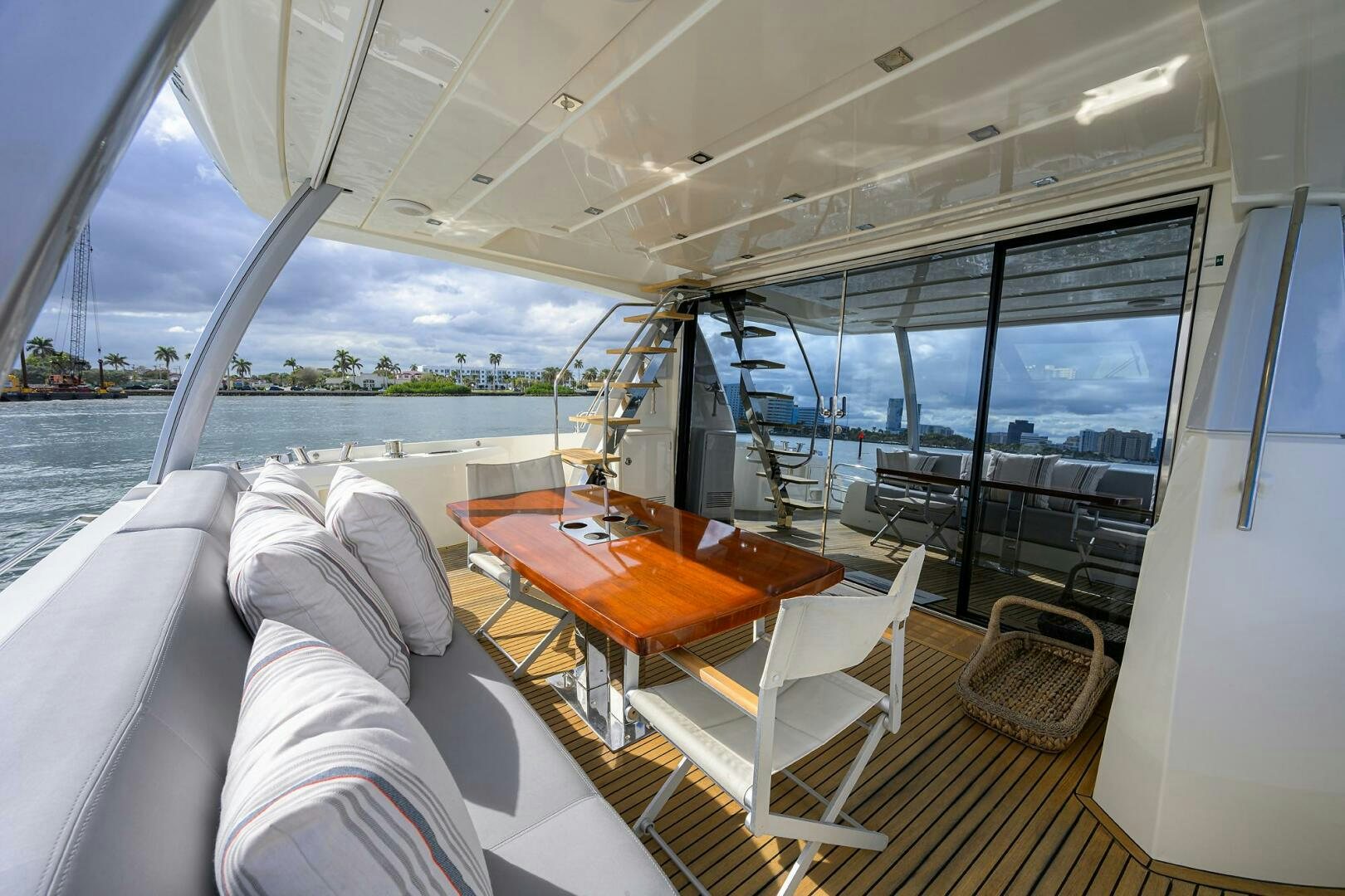 inside of a boat aboard 2016 68 PRESTIGE Yacht for Sale