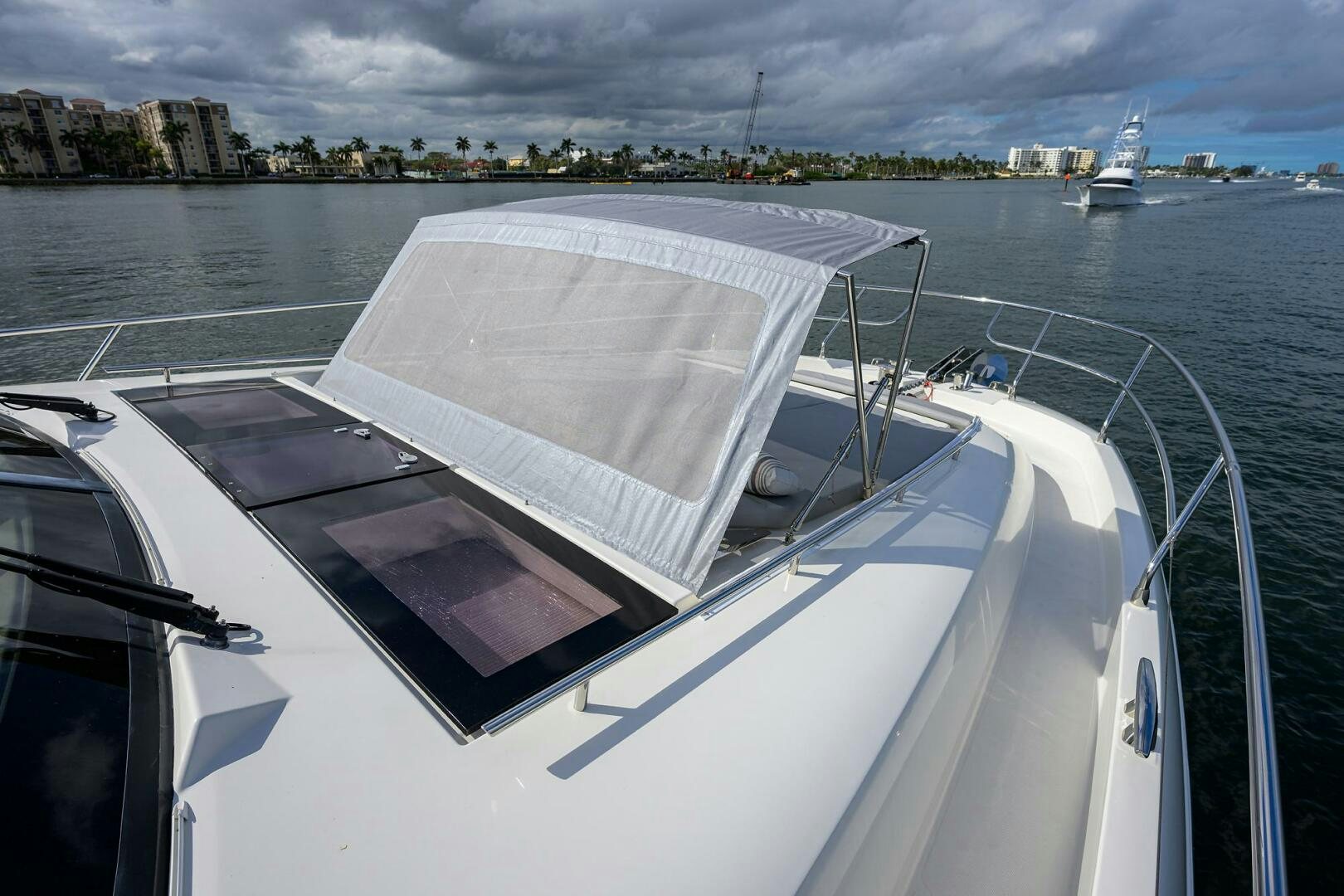 a boat on the water aboard 2016 68 PRESTIGE Yacht for Sale