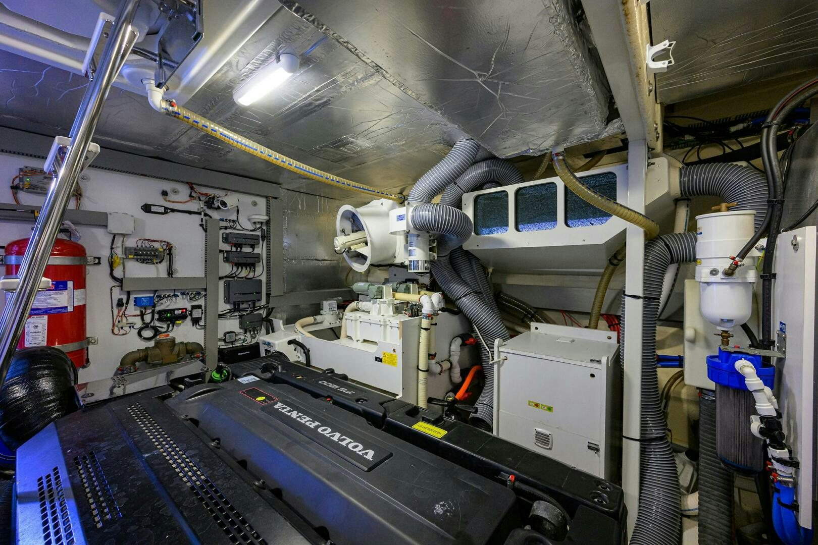 a machine in a factory aboard 2016 68 PRESTIGE Yacht for Sale