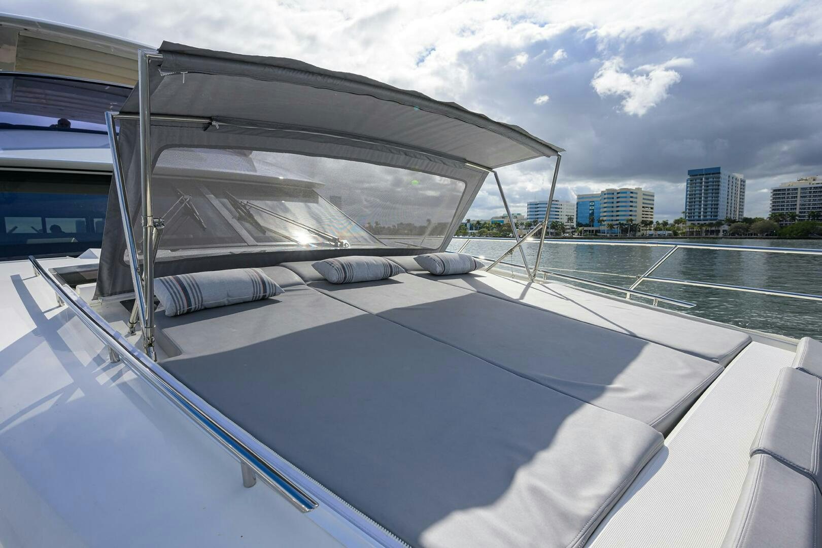 a boat on the water aboard 2016 68 PRESTIGE Yacht for Sale