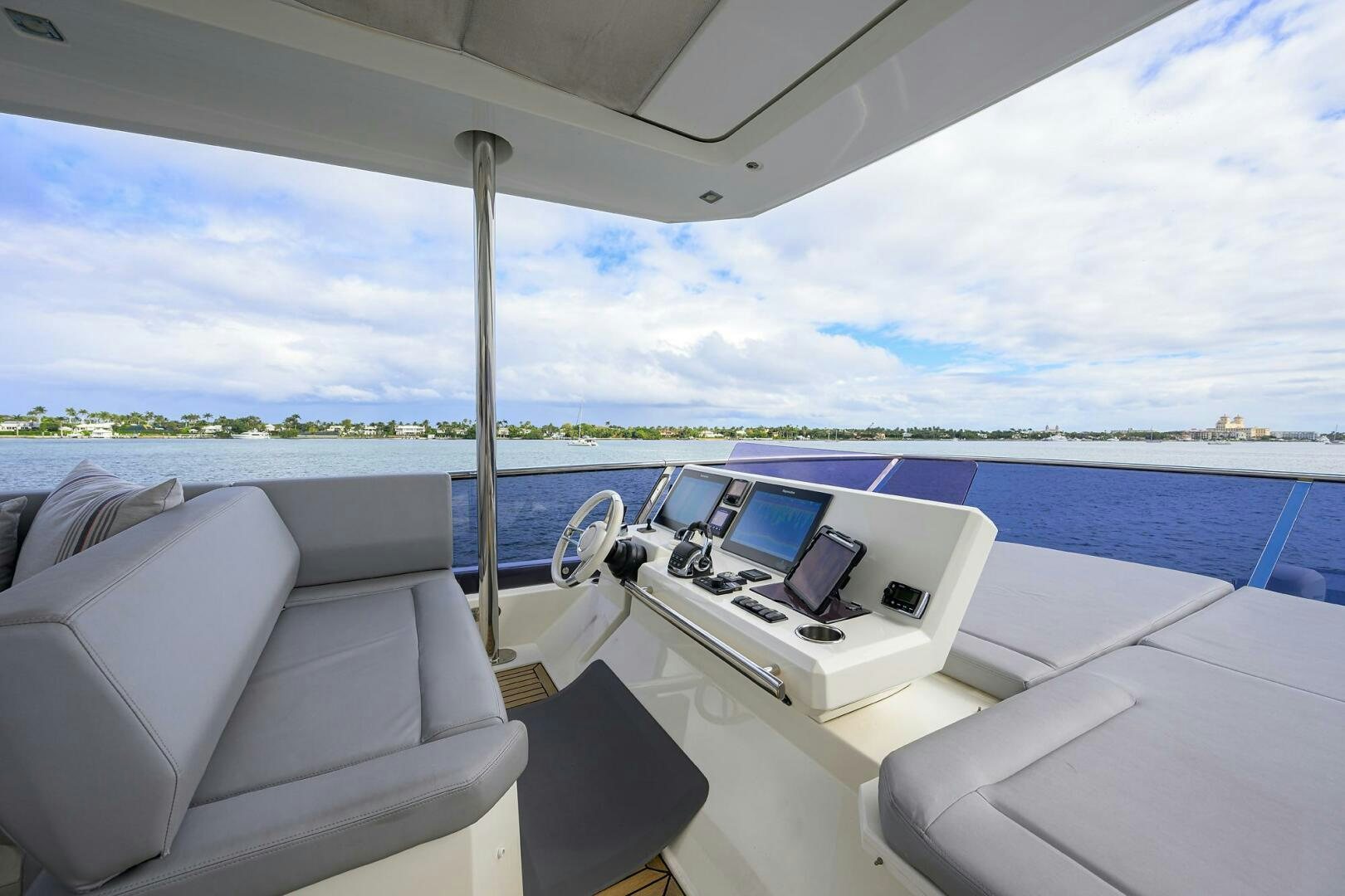 a boat on the water aboard 2016 68 PRESTIGE Yacht for Sale