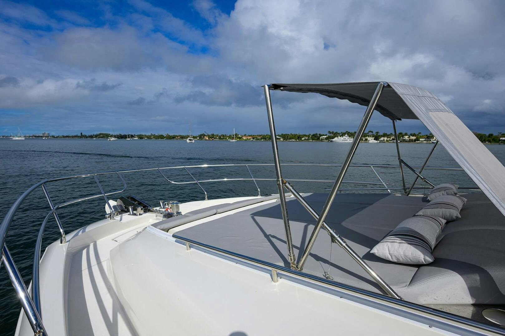 a boat on the water aboard 2016 68 PRESTIGE Yacht for Sale