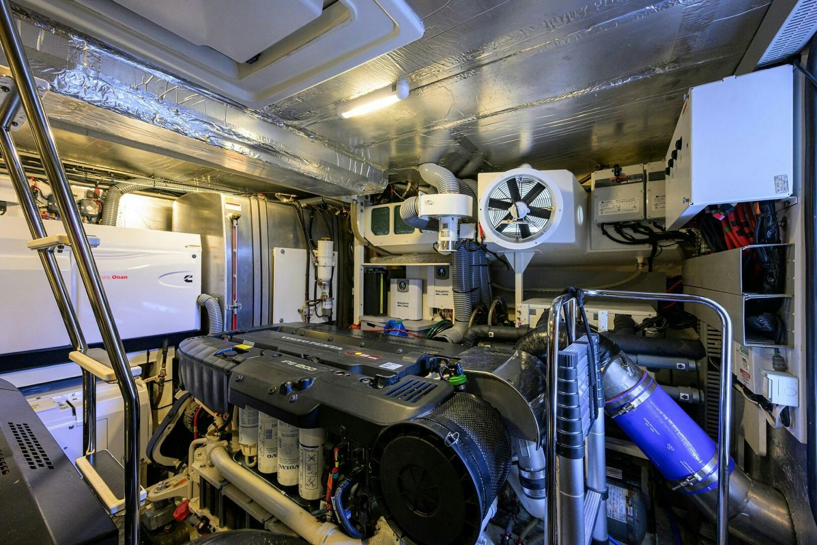 a large factory with machinery aboard 2016 68 PRESTIGE Yacht for Sale