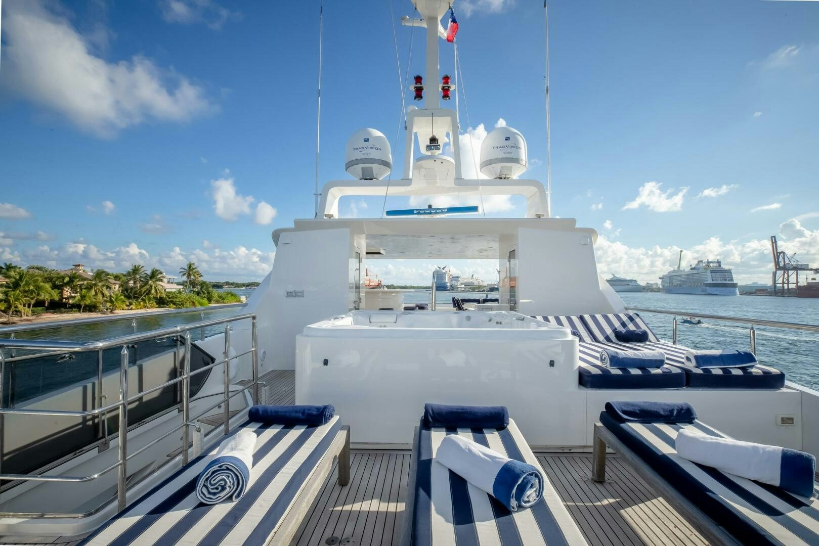 a ship on the water aboard STATUS QUO Yacht for Sale