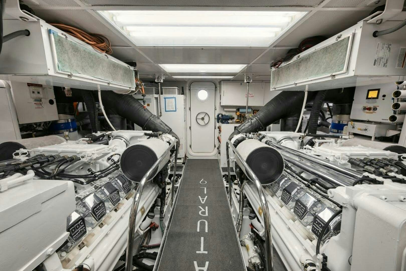 a room full of machines aboard SLEEPOVER Yacht for Sale